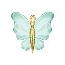 Folieballon Vlinder Mint (69x69)