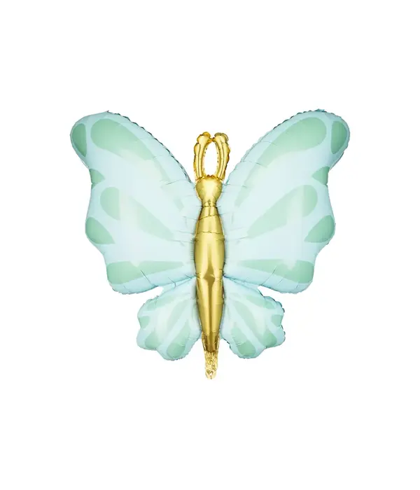 Folieballon Vlinder Mint (69x69)