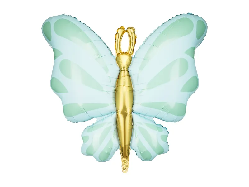 Folieballon Vlinder Mint (69x69) afbeelding
