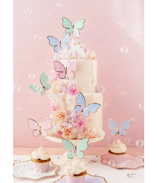 Cake Toppers Vlinders (9st)