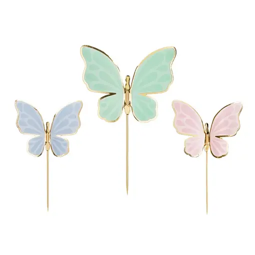 Cake Toppers Vlinders (9st)
