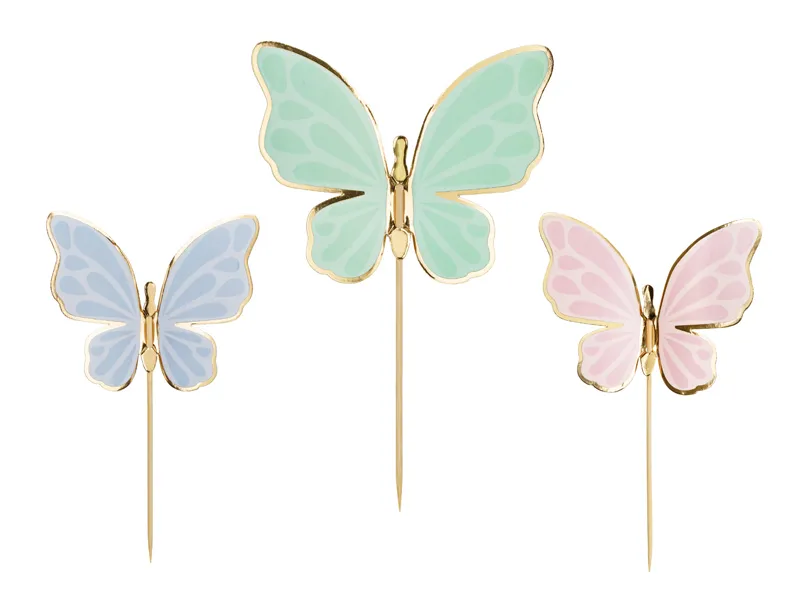 Cake Toppers Vlinders (9st) afbeelding