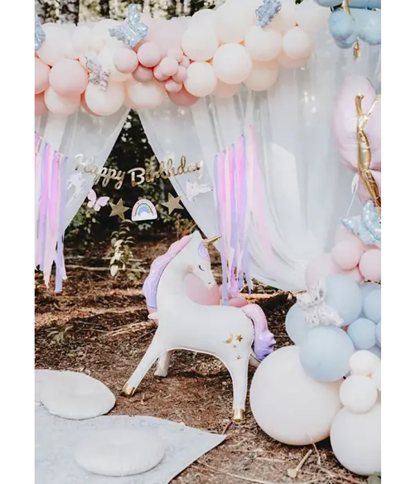 Folieballon Eenhoorn Beige Staand (95x86cm)