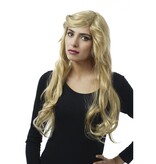 Party Pruik Carly Zijscheiding Blond