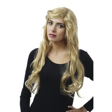 Party Pruik Carly Zijscheiding Blond