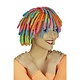 Party Pruik Rastagirl Rainbow Multikleur