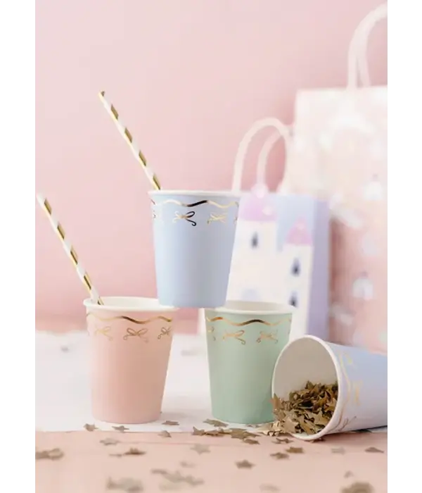 Bow Tie Cups Mix Colors (220ml)