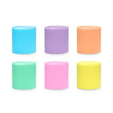 Crepe Papier Pastel Regenboog (6st)