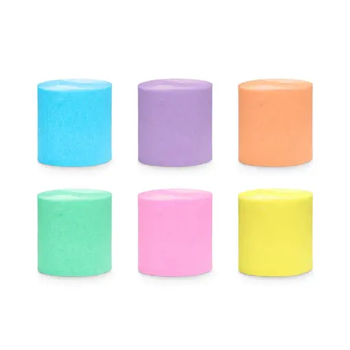 Crepe Papier Pastel Regenboog (6st)