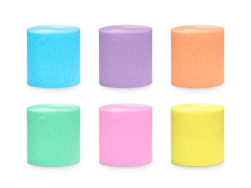 Crepe Papier Pastel Regenboog (6st) afbeelding