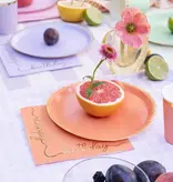 Borden Pastel Kleuren met Gouden Rand (6st)