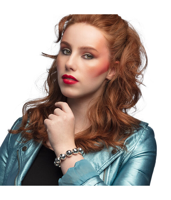 Armband Discoballen Zilver