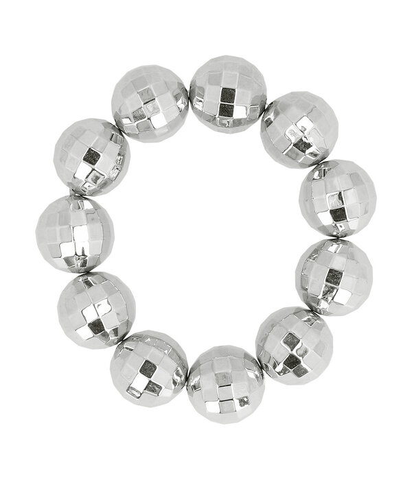 Armband Discoballen Zilver