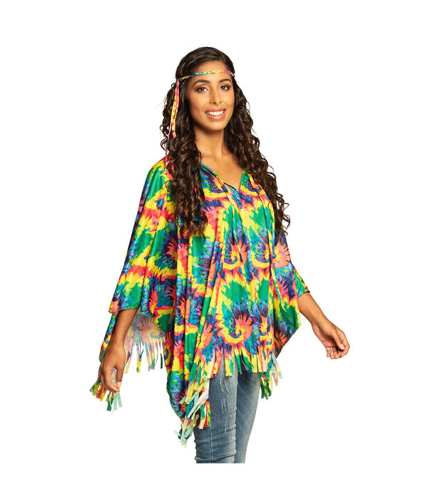 Poncho Hippie Tie Dye