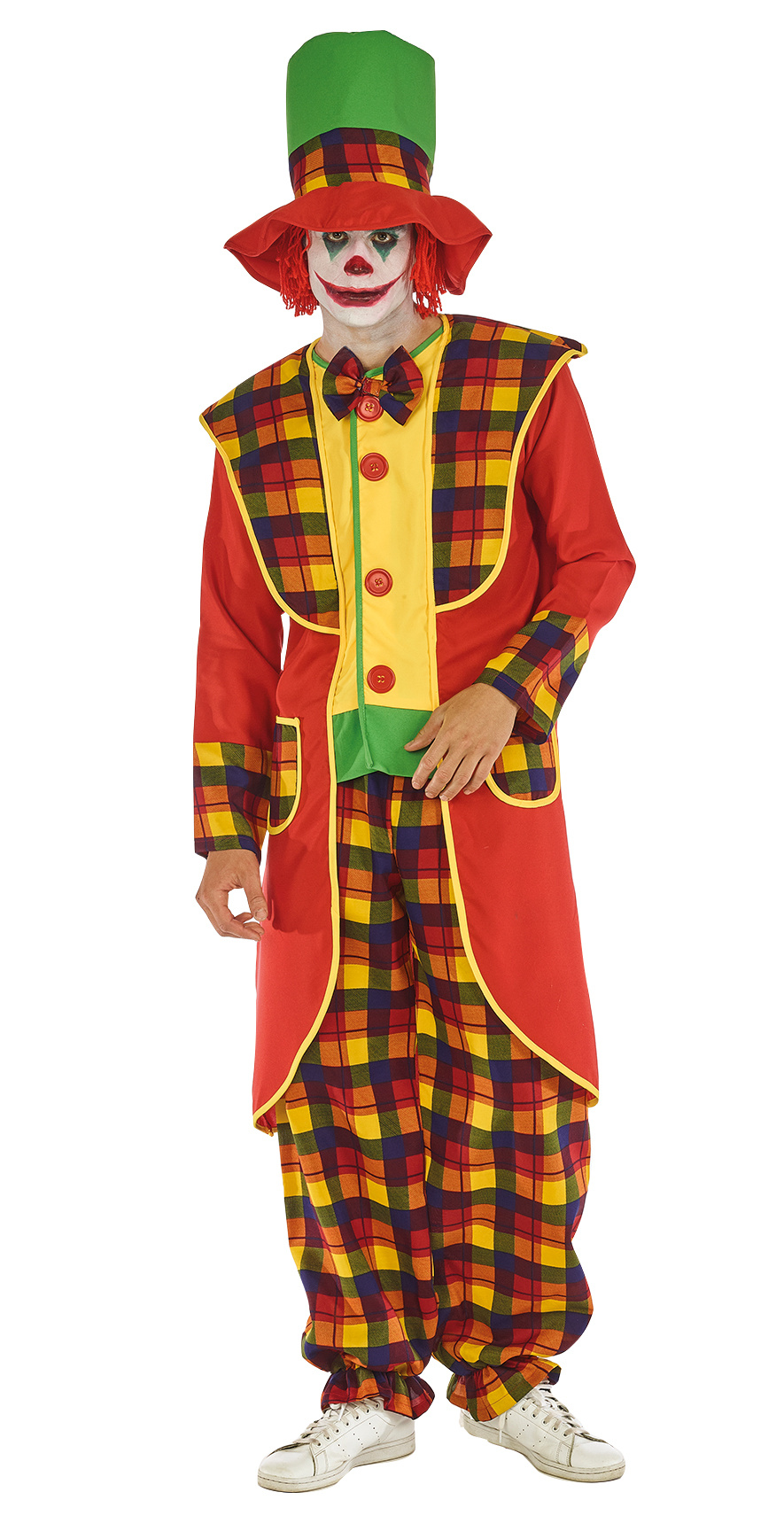 Clownskostuum Heren Bingo Bongo Premium afbeelding