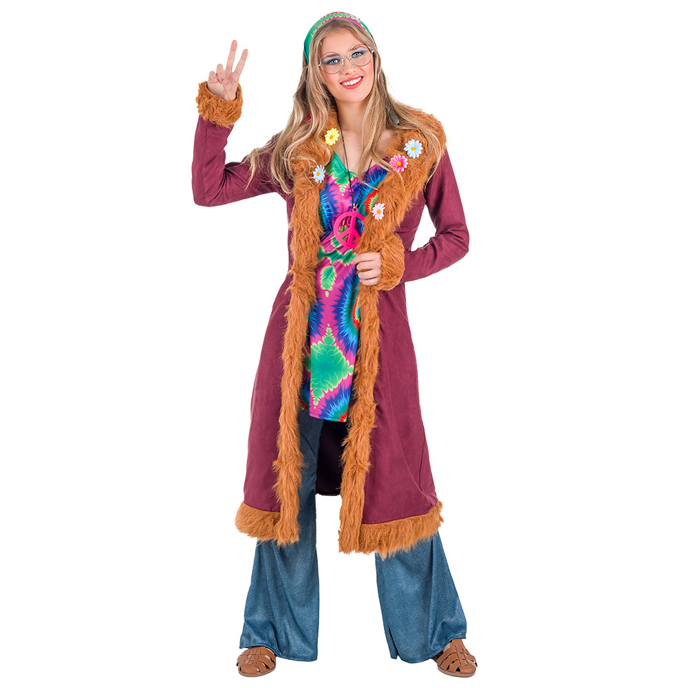 Happy Hippie Kostuum Dames afbeelding