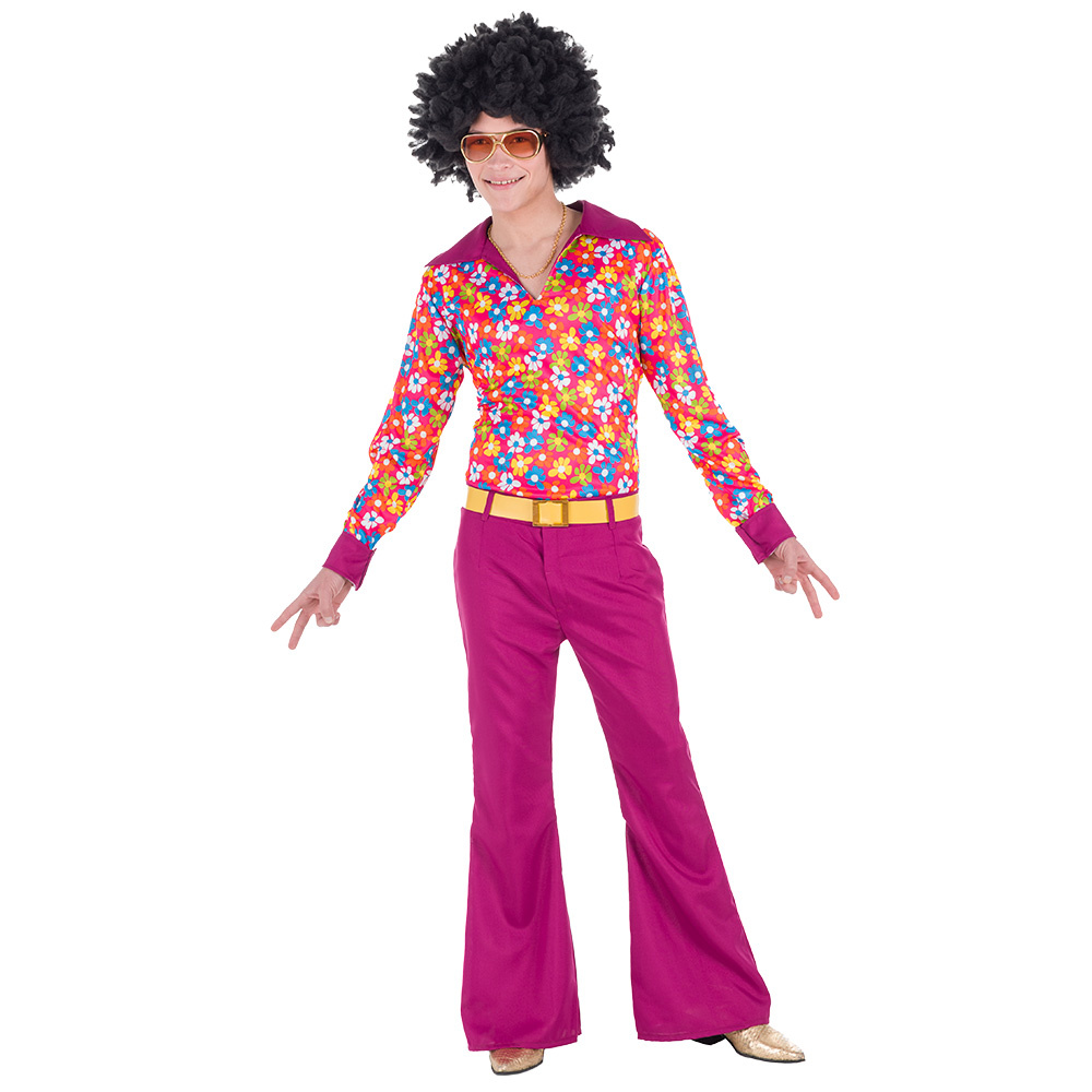 Hippie Kostuum Groovie Flower afbeelding