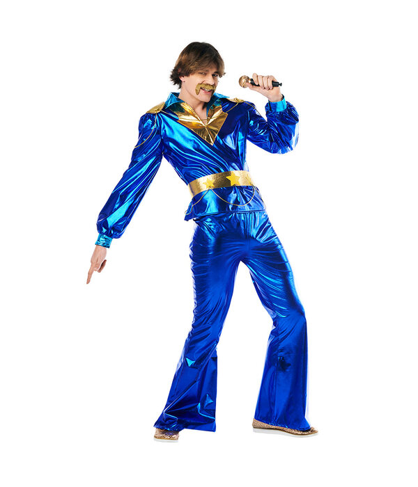Dancing King Kostuum Heren Blauw