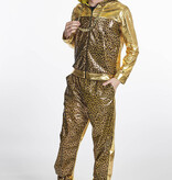 Trainingspak Luipaard Print Goud Man Marcello