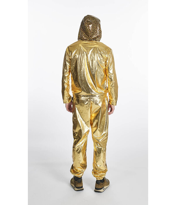 Trainingspak Luipaard Print Goud Man Marcello