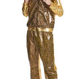 Trainingspak Luipaard Print Goud Man Marcello