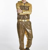 Trainingspak Luipaard Print Goud Man Marcello