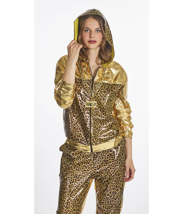 Trainingspak Luipaard Print Goud Vrouw Melinda