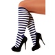 Kniekousen Clown blauw/wit