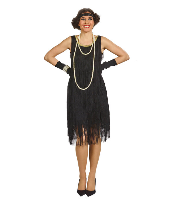 Charleston Jurk Zwart Lucille