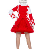 Jas Brabant Dames Rood/Wit Premium