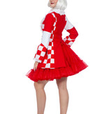 Jas Brabant Dames Rood/Wit Premium