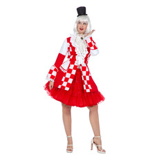 Jas Brabant Dames Rood/Wit Premium