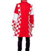 Jas Brabant Heren rood/wit Premium