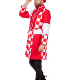 Jas Brabant Heren rood/wit Premium