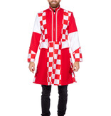 Jas Brabant Heren rood/wit Premium