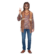 Hippie Shirt Elliot Bruin Heren