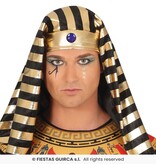 Zwart Gouden Egyptenaar Kostuum Man Mauli