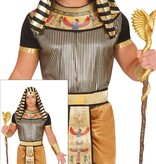 Zwart Gouden Egyptenaar Kostuum Man Mauli