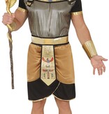 Zwart Gouden Egyptenaar Kostuum Man Mauli