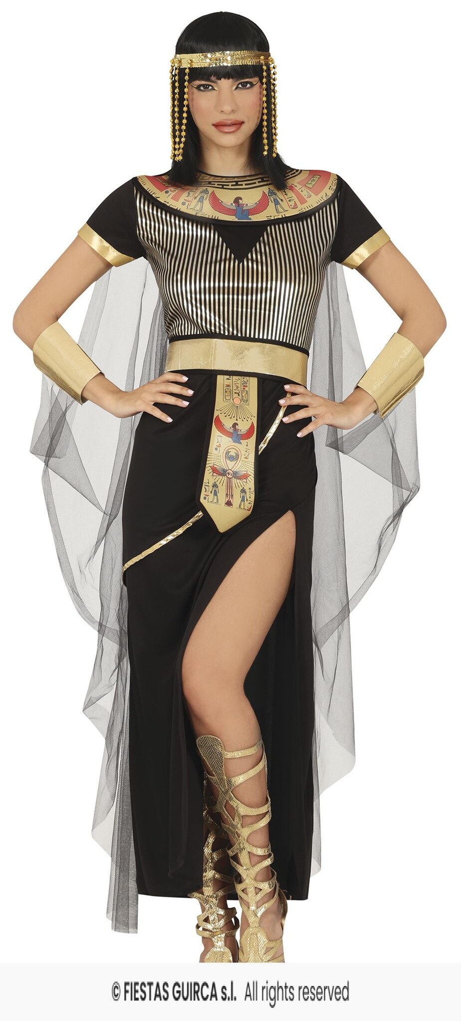 Zwarte Gouden Egyptische Nubia Dames afbeelding