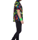 Party Blouse Heren Peace Hippie Neon