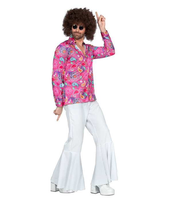 Roze Hippie Blouse Heren Spiral of Life