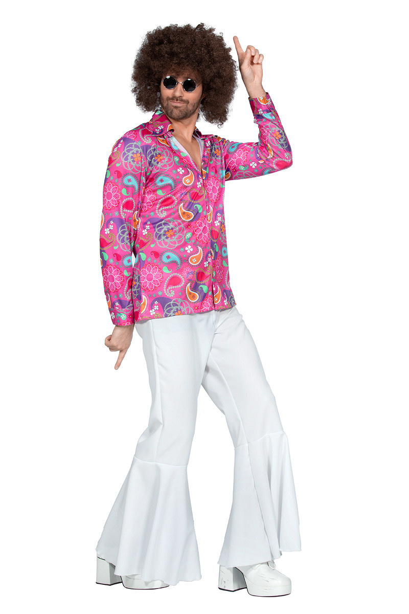 Roze Hippie Blouse Heren Spiral of Life afbeelding