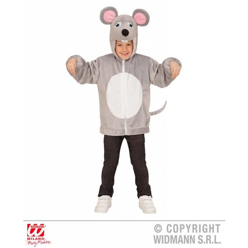 Hoodie vest pluche muis kind
