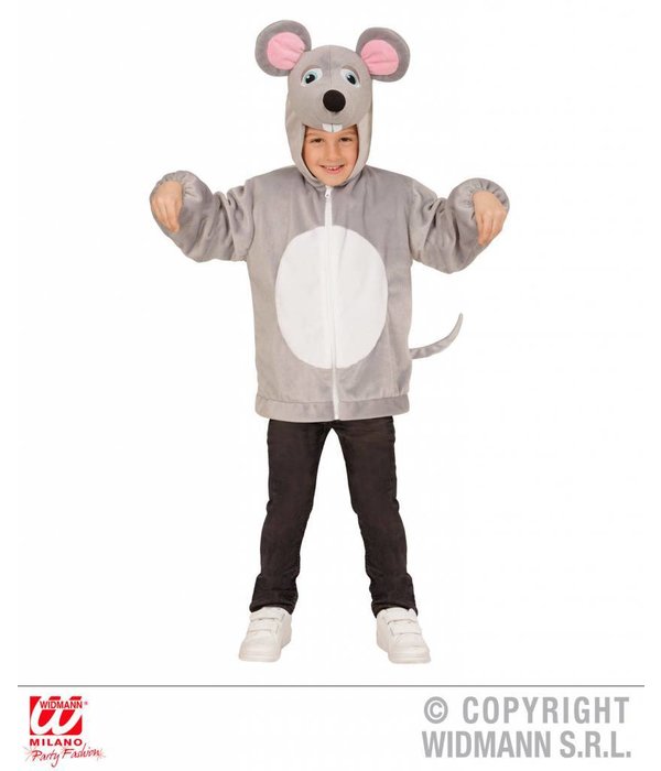 Hoodie vest pluche muis kind