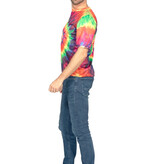 Shirt 60's Heren Hippie Tie Dye