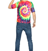 Shirt 60's Heren Hippie Tie Dye