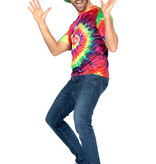 Shirt 60's Heren Hippie Tie Dye