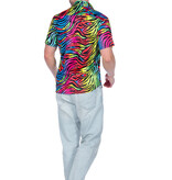 Party Blouse Heren Neon Zebra