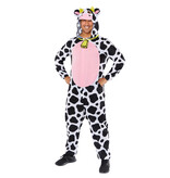 Koe Onesie Met Capuchon Plush Volwassenen